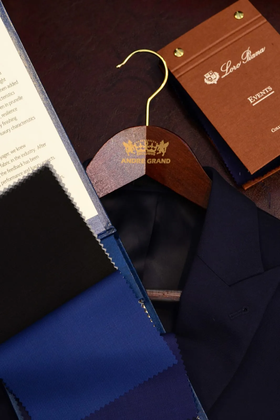 Garnitur na miarę z tkaniny Loro Piana – André Grand Kraków Warszawa Katowice