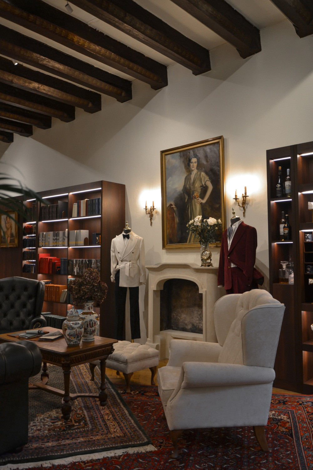 Atelier André Grand Kraków w Pałacu Popielów – garnitury na miarę w zabytkowym pałacu.