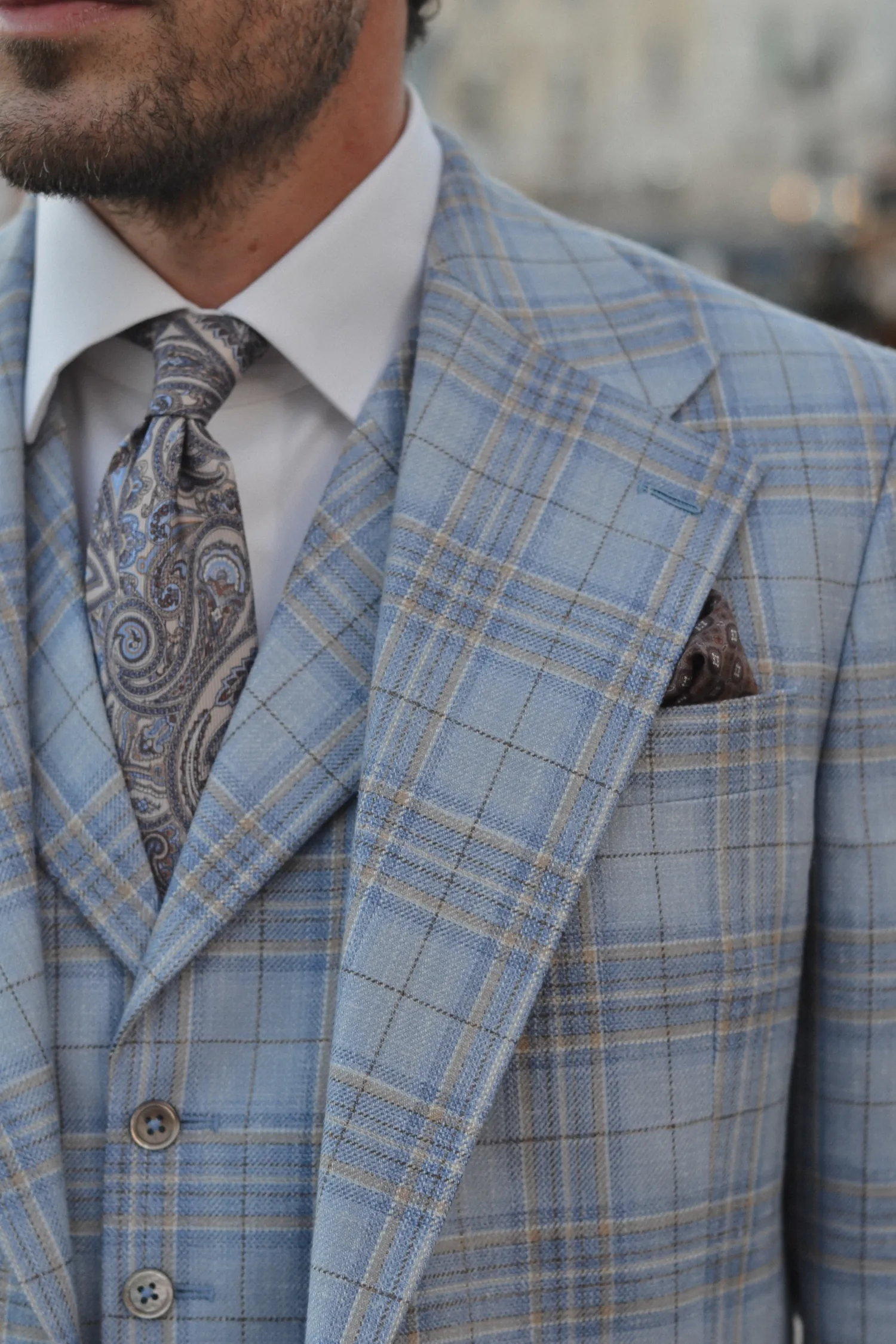 garnitur_w_kratę_Scabal_błękitny_beżowy_made_to_measure_André_Grand