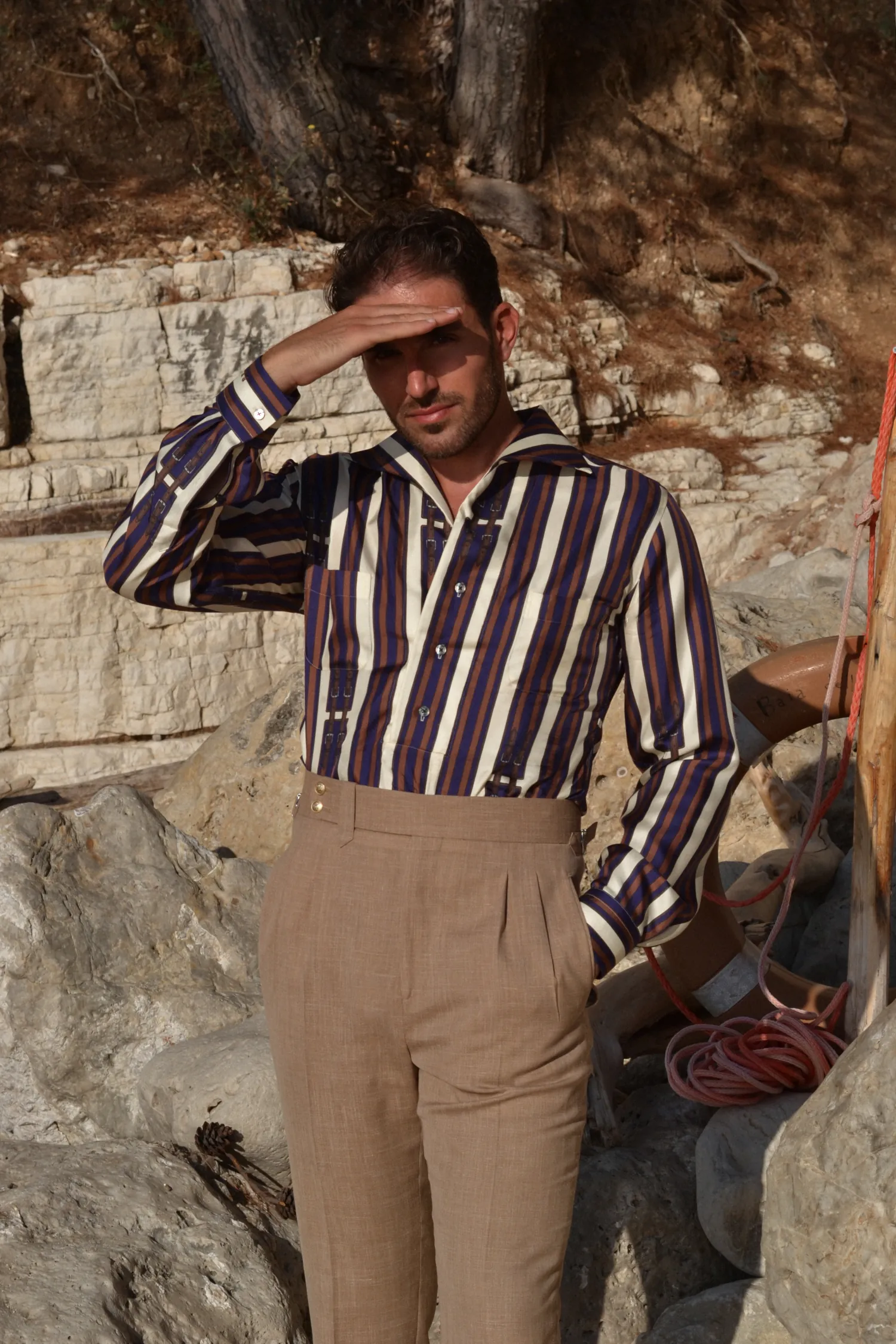 koszula_jedwabna_męska_codzienna_elegancja_André_Grand