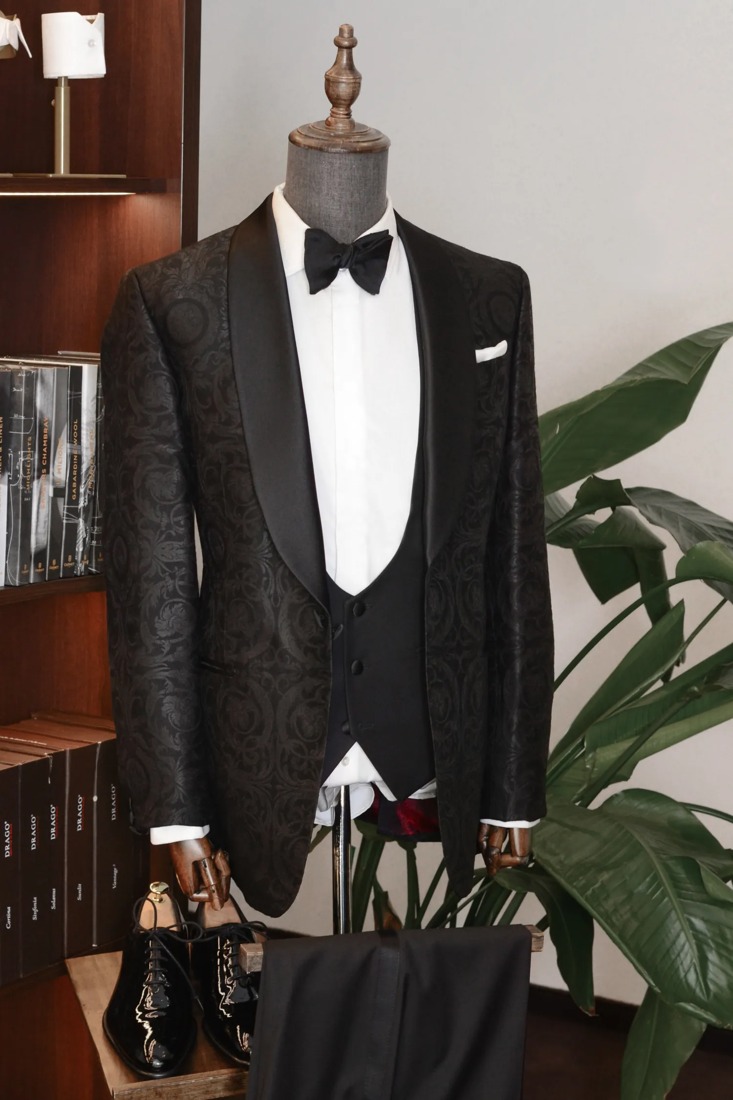 żakardowy_elegancki_smoking_na_miarę_André_Grand_Kraków_Warszawa_Katowice