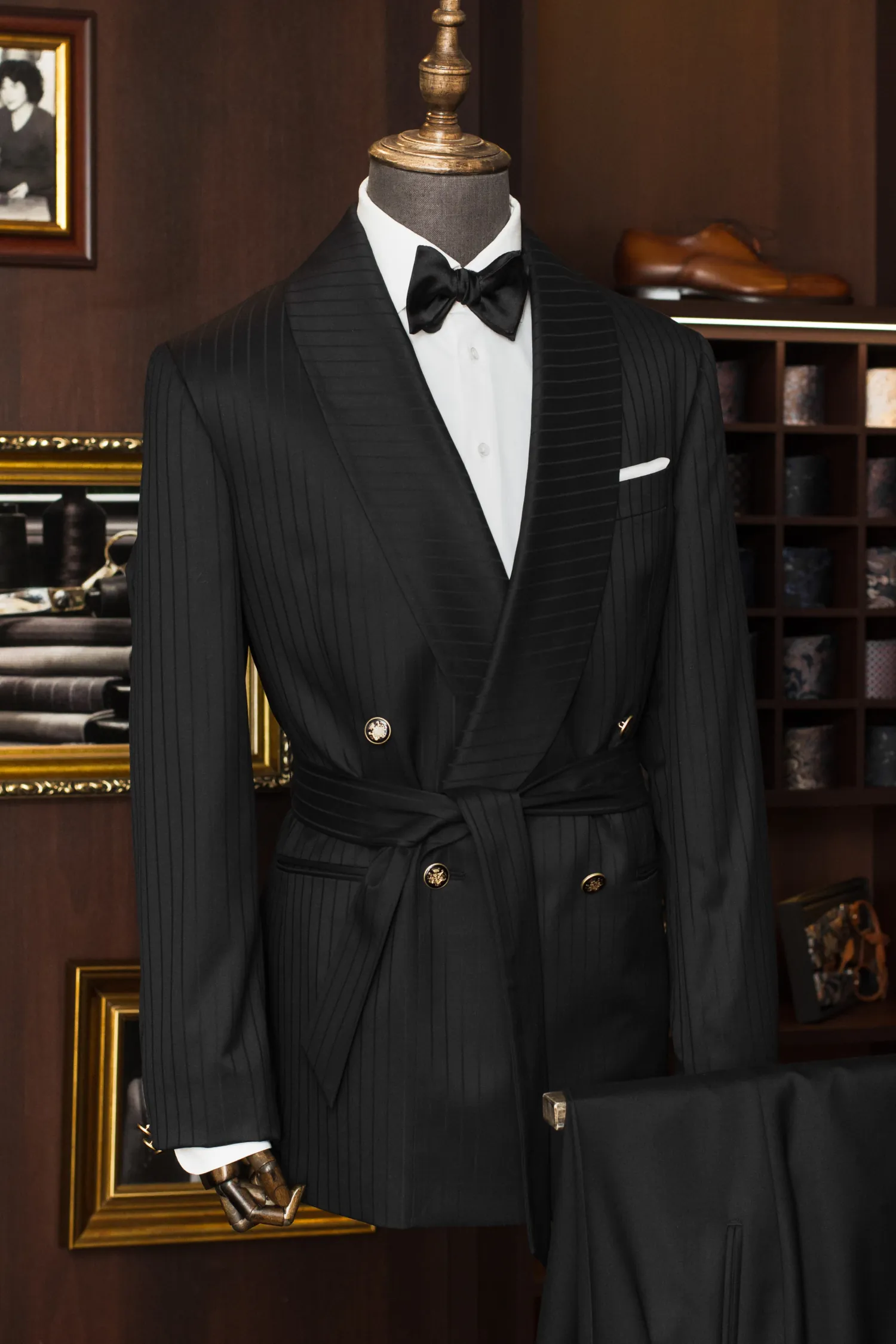 kimono_suit_Drapers_Super150s_prążek_wełna_luksusowa_André_Grand_Kraków_Warszawa_Katowice